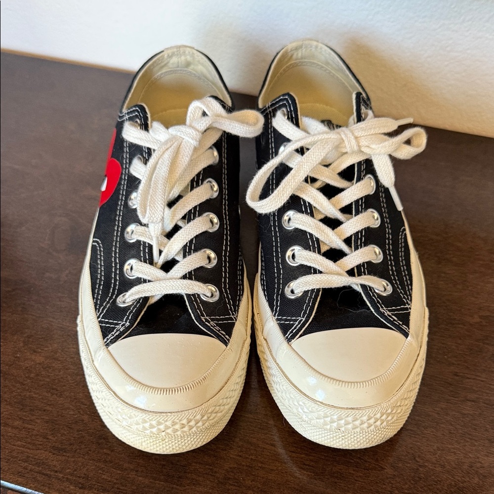 Converse x Comme des Garcons Sneakers in Black - Size Men’s 6 Women’s 8